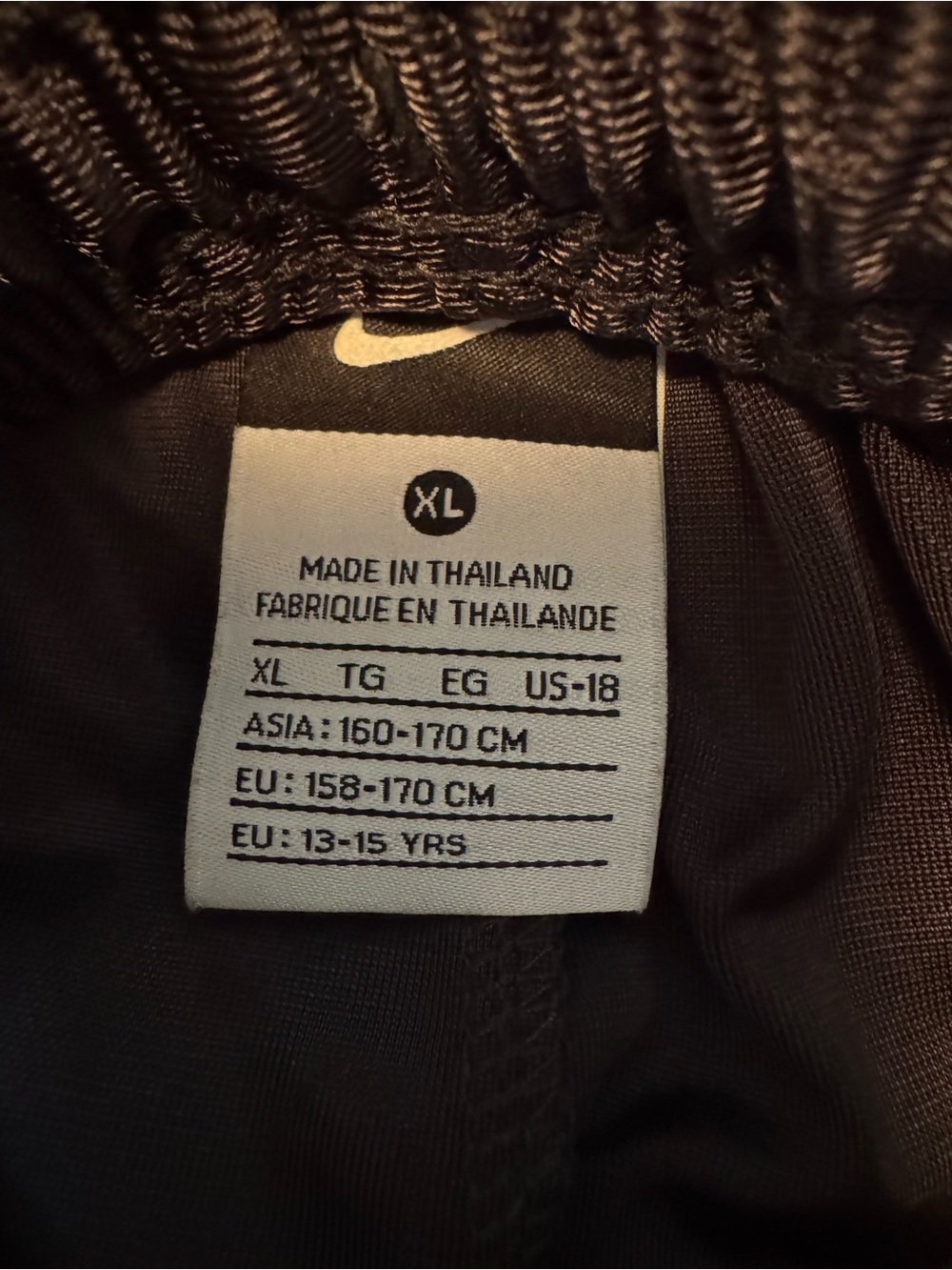 EUC- Vintage Nike Shiny Nylon Track Pants – Dark Grey with Royal Blue Sides - Picture 6 of 10